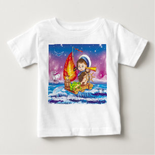 T-shirt Pour Bébé Courageux marin