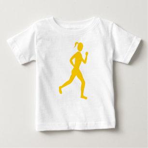 T-shirt Pour Bébé Coureur (Femme) - Ambre