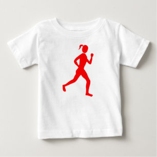 T-shirt Pour Bébé Coureur (Femme) - Rouge