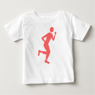 T-shirt Pour Bébé Coureur (Homme) - rose tropicale