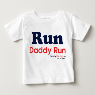 T-shirt Pour Bébé Courez la course de papa