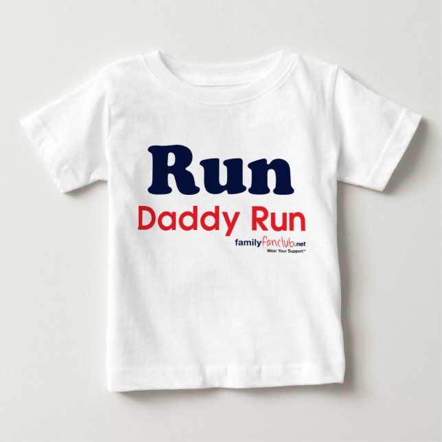 T-shirt Pour Bébé Courez la course de papa (Devant)