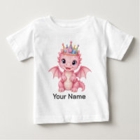 Couronne de dragon de fantaisie rose personnalisée