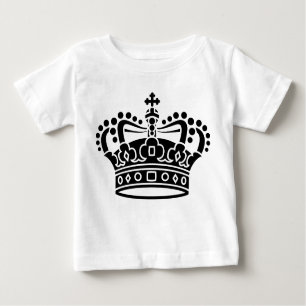 T-shirt Pour Bébé Couronne royale - Noir