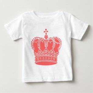 T-shirt Pour Bébé Couronne royale - rose tropicale