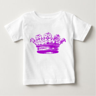 T-shirt Pour Bébé Couronne vintage - pourpre