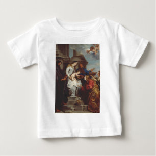 T-shirt Pour Bébé Couronnement de sainte Rosalie par Antoine van Dyc