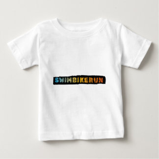 T-shirt Pour Bébé Course à vélo de natation, Triathlon design cool