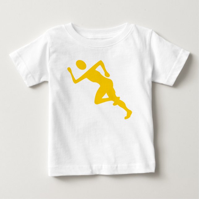 T-shirt Pour Bébé Course - Ambre (Devant)