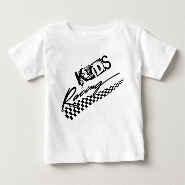 T-shirt Pour Bébé Course d'enfants (Devant)