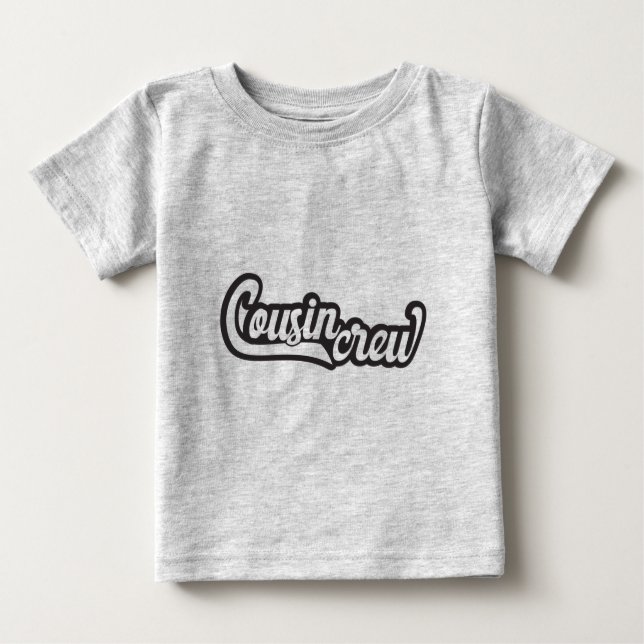 T-shirt Pour Bébé Cousin Crew (Devant)