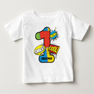 T-shirt Pour Bébé Coutume de bande dessinée de super héros