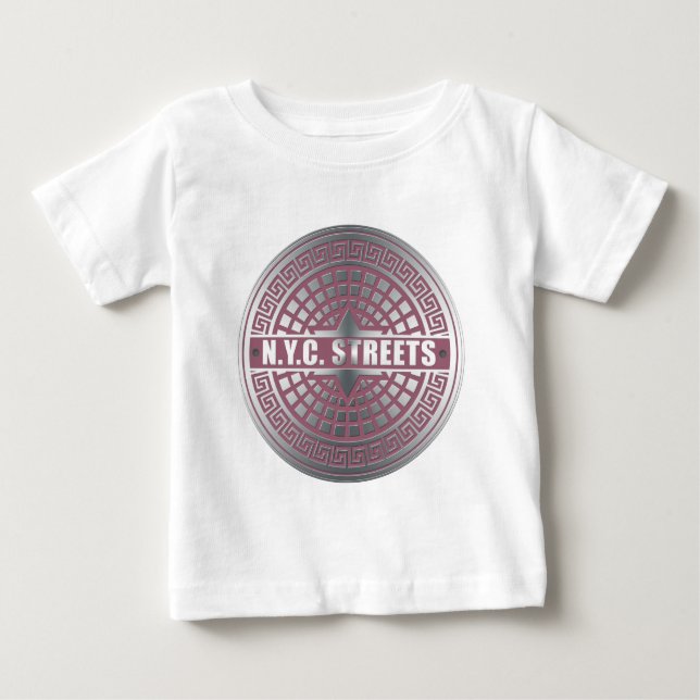 T-shirt Pour Bébé Couvercles de trouNYC (Devant)