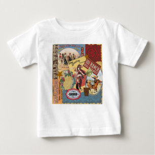 T-shirt Pour Bébé cow-girl occidentale vintage moderne