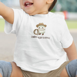 T-shirt Pour Bébé Cowboo prête pour le rodéo – Joli fantôme cowboy