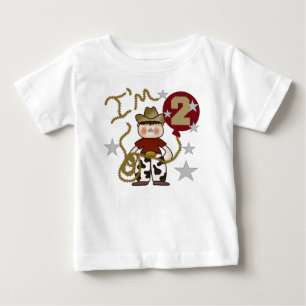 T-shirt Pour Bébé Cowboy 2e anniversaire