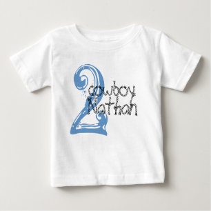 T-shirt Pour Bébé Cowboy personnalisable 2e chemise d'anniversaire