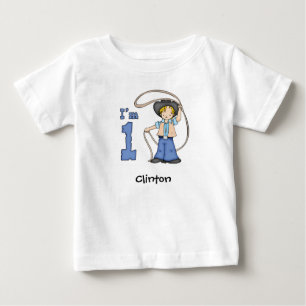 T-shirt Pour Bébé Cowboy Roper 1er anniversaire T-shirt bébé