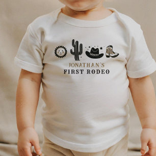 T-shirt Pour Bébé Cowboy Wild Western Premier Rodéo Premier annivers
