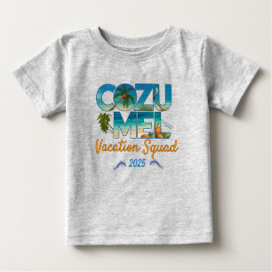 T-shirt Pour Bébé Cozumel Vacation 2025 Tropical Getaway Adventure