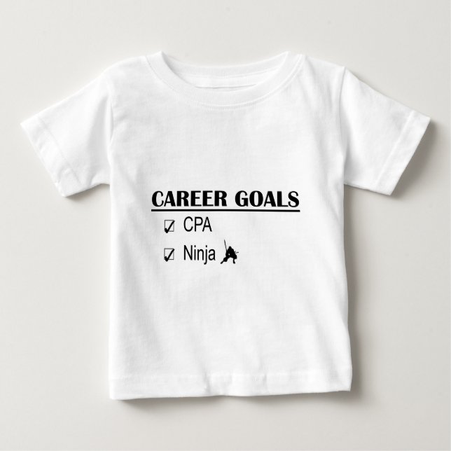 T-shirt Pour Bébé CPA Ninja Objectifs de carrière (Devant)