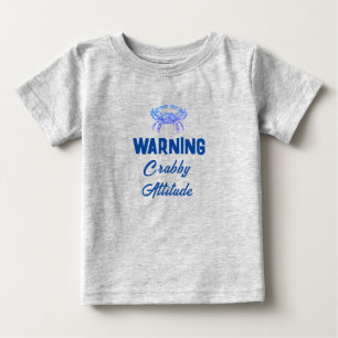 T-shirt Pour Bébé Crabby attitude - drôle T-shirt bébé