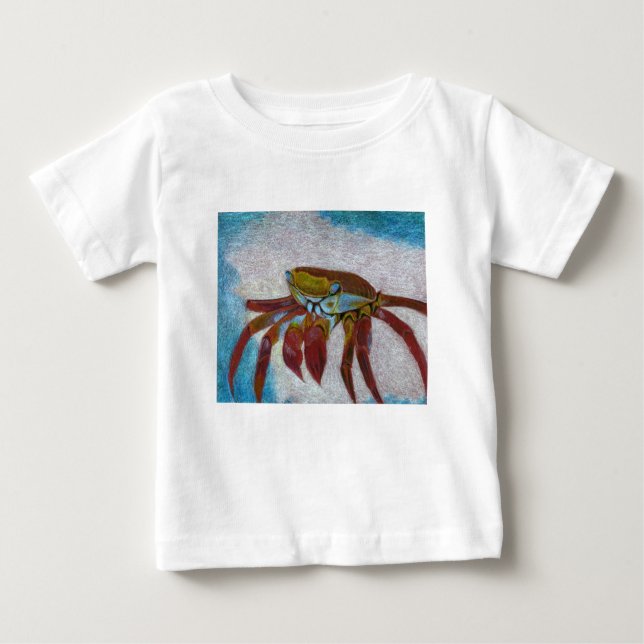 T-shirt Pour Bébé Crabe (Devant)