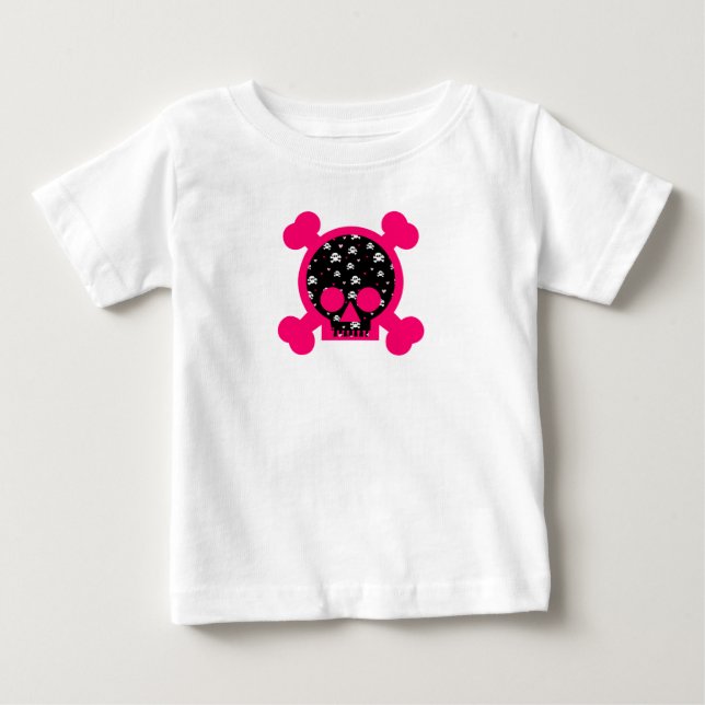 T-shirt Pour Bébé Crâne (Devant)
