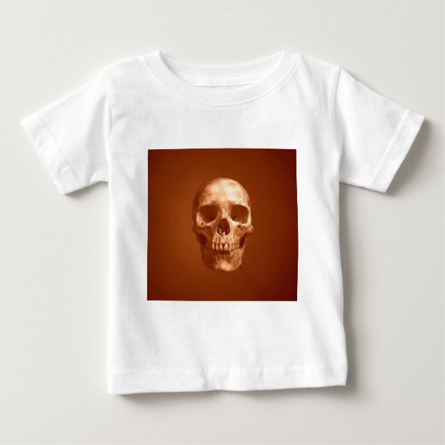 T-shirt Pour Bébé Crâne (Devant)