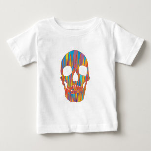 T-shirt Pour Bébé Crâne coloré