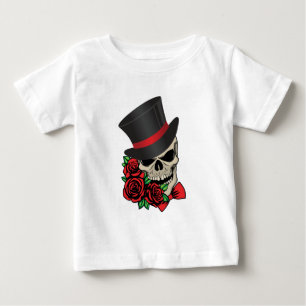 T-shirt Pour Bébé Crâne de gentilhomme