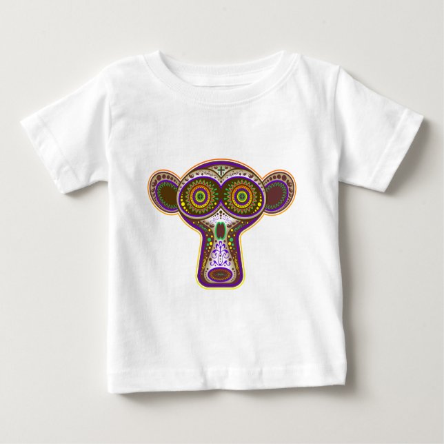 T-shirt Pour Bébé Crâne de sucre (Devant)