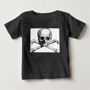 T-shirt Pour Bébé Crâne et os
