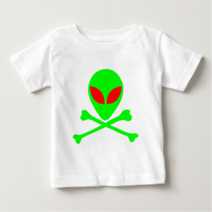 T-shirt Pour Bébé Crâne et os étrangers