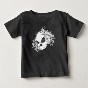 T-shirt Pour Bébé Crâne floral