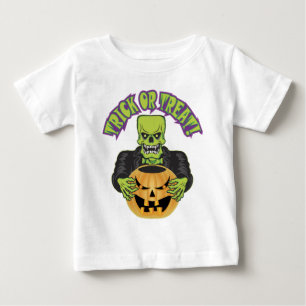T-shirt Pour Bébé Crâne Frankenstein