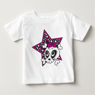 T-shirt Pour Bébé Crâne Girlie Emo