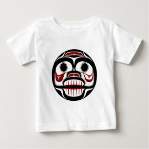 T-shirt Pour Bébé Crâne pleurant de Haida du nord-ouest de Côte