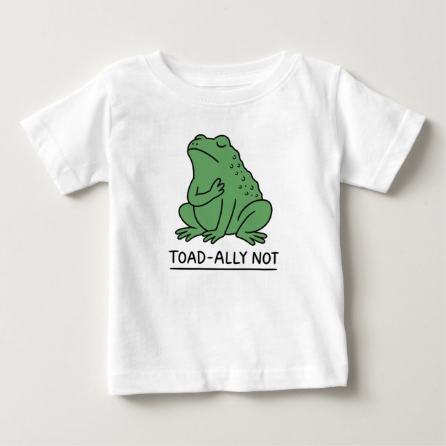 T-shirt Pour Bébé Crapaud Drôle - Allié Pas Grenouille (Devant)