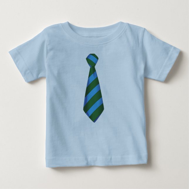 T-shirt Pour Bébé Cravate stupide mignon bébé (Devant)
