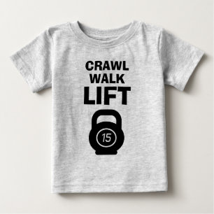 T-SHIRT POUR BÉBÉ CRAWL WALK LIFT
