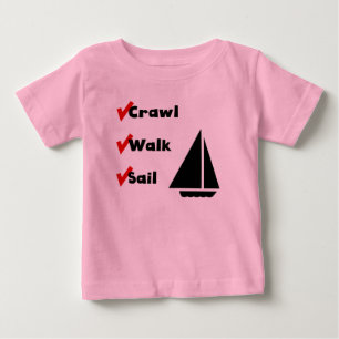 T-shirt Pour Bébé Crawl Walk Sail