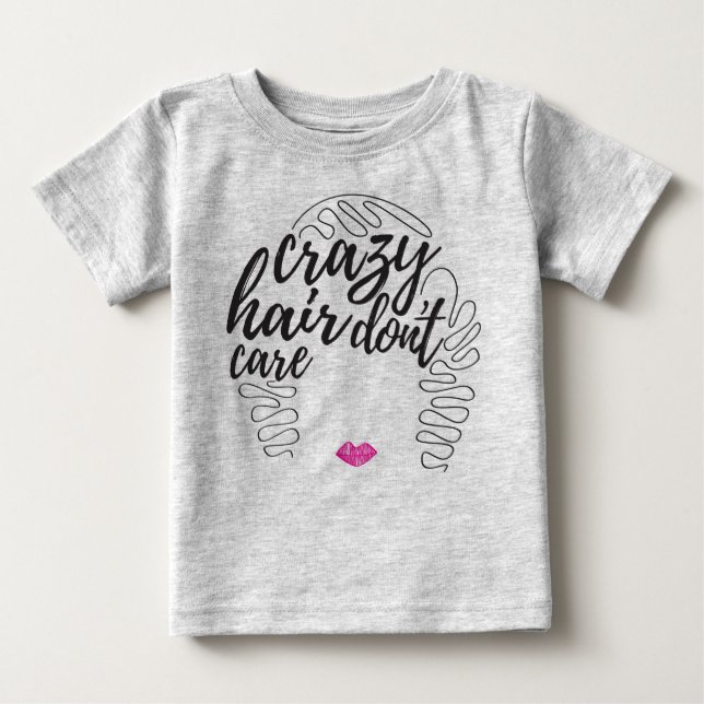 T-shirt Pour Bébé Crazy Hair (Devant)