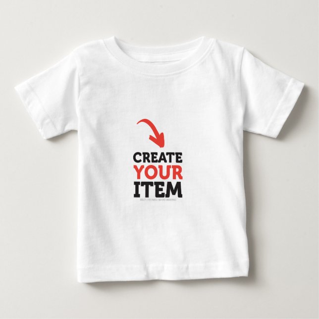 T-shirt Pour Bébé CREATE-YOUR-OWN do-it-yourself Personnaliser téléc (Devant)