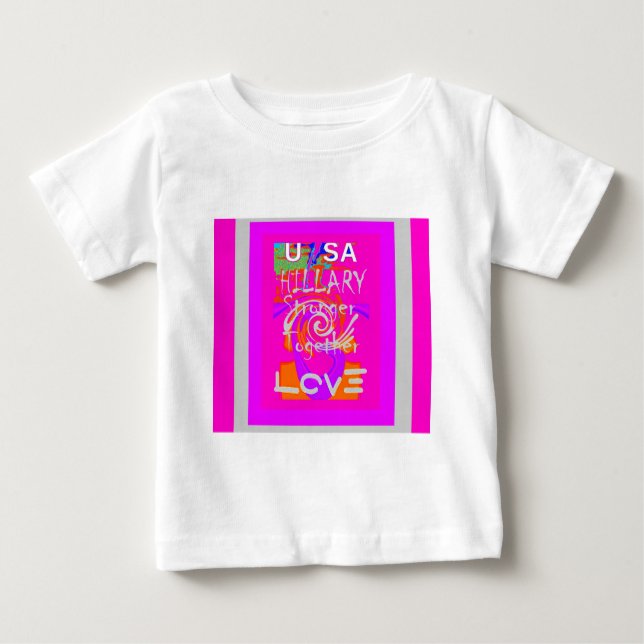 T-shirt Pour Bébé Create Your Own Stunning Hillary Stronger (Devant)