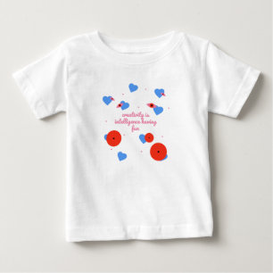 T-shirt Pour Bébé Créativité Amusement Yeux de coeur