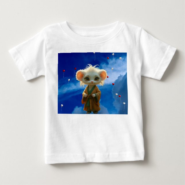 T-shirt Pour Bébé Créature de fantaisie. (Devant)