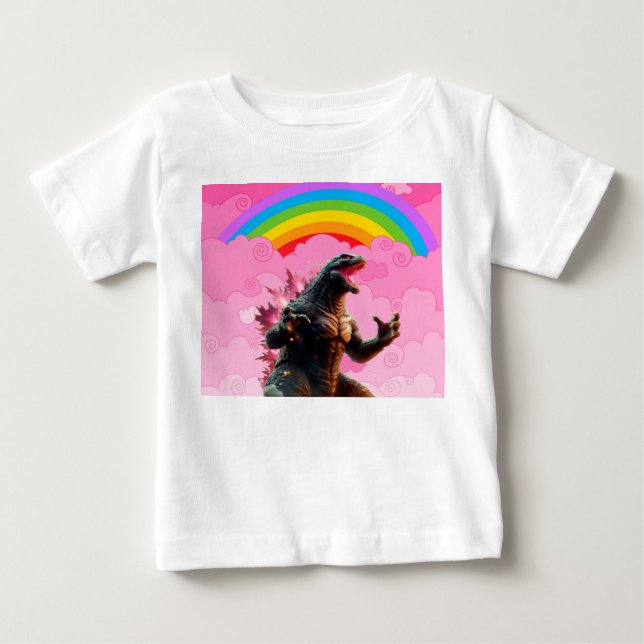 T-shirt Pour Bébé Créature de fantaisie. (Devant)