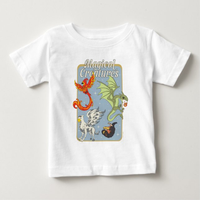T-shirt Pour Bébé Créatures Magiques Graphique Vintage (Devant)