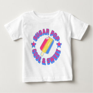 T-shirt Pour Bébé Creeper bébé Pop de sucre